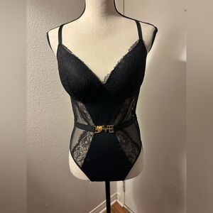 Victoria's Secret Black Lace Chemise